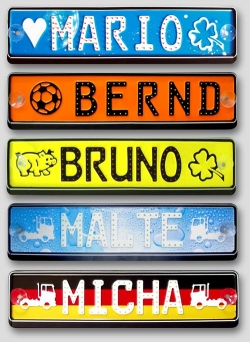 LED - Schild mit 5 Zeichen - Namenschild f�r LKW-Fahrer