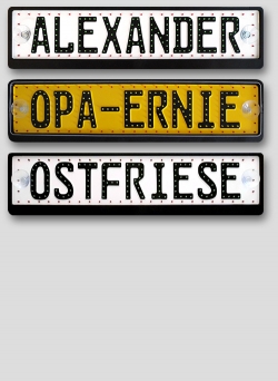Beleuchtetes Namensschild - 9 Zeichen mit LED-Randbeleuchtung
