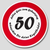 Besonderes Geschenk - Verkehrsschild als Geburtstagsschild