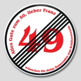 Besondere Geschenkidee - Verkehrsschild als Geburtstagsschild