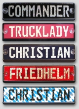 LED - Schild mit 9 Zeichen - Namensschild fr LKW-Fahrer