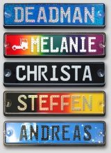 LED - Schild mit 7 Zeichen - Namensschild fr Trucker