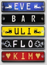 LED - Schild mit 3 Zeichen - Namensschild fr LKW - Fahrer