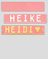 Individuelles LKW Namensschild - rosa